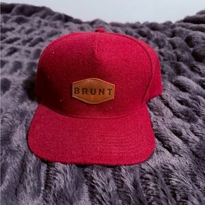 Brunt Red Wool Cap